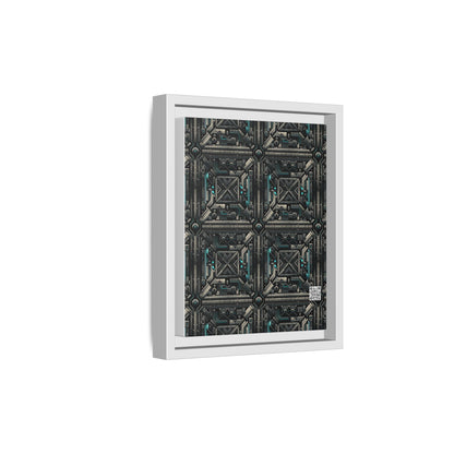 Tech Noir Futuristic Tech Aesthetic with a Dark Twist Matte Canvas, Framed (multi-color) - 8404 Design-59 B