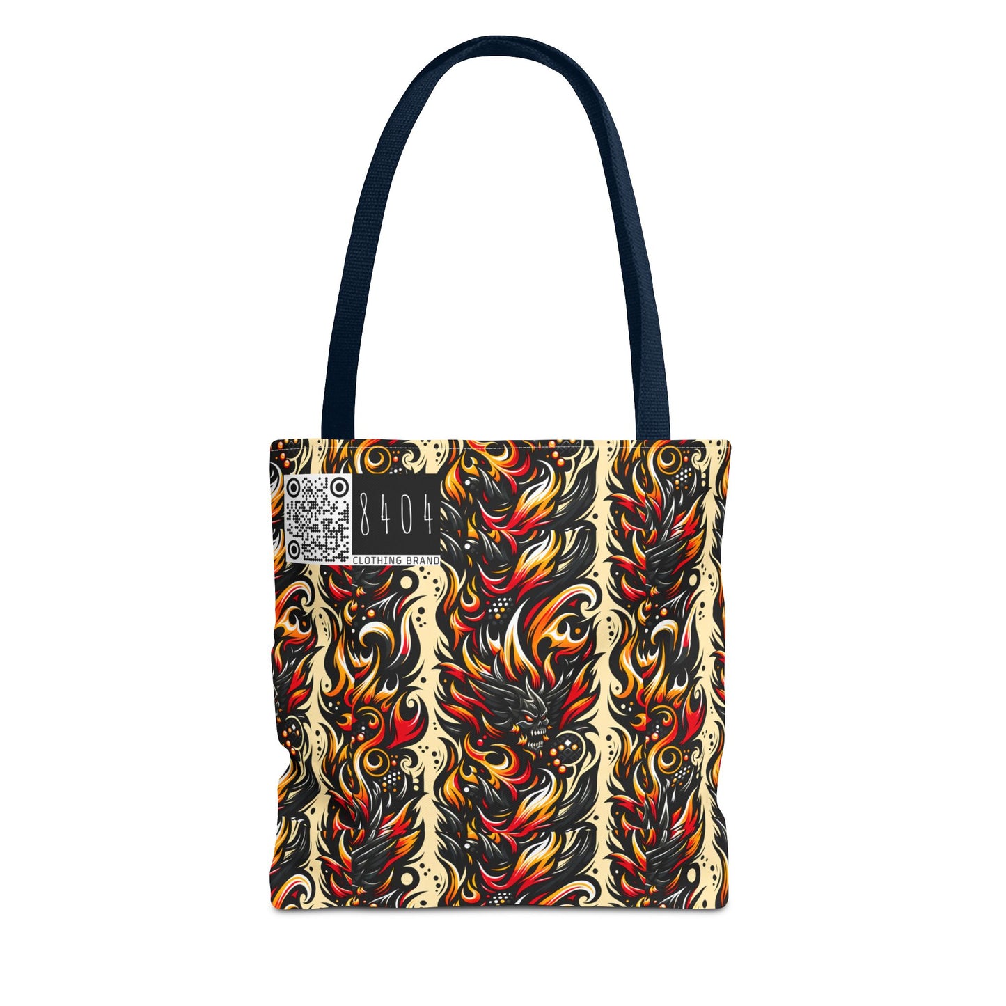 Flame Graphics Maximalist Streetwear Tote Bag - 8404 Design-65