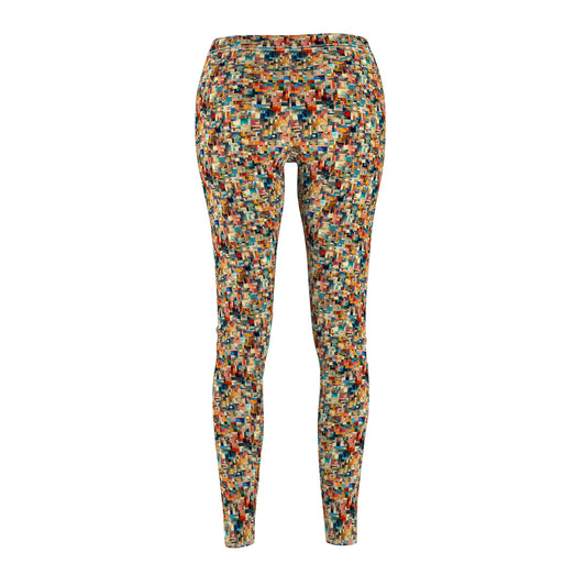 Digital Artistic Expression Artistic Streetwear Women's Cut & Sew Casual Leggings - 8404 Design-46