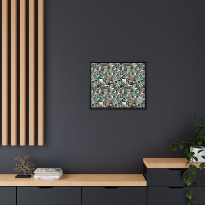 Digital Street Art Urban Street Style Matte Canvas, Framed (multi-color) - 8404 Design-81 B