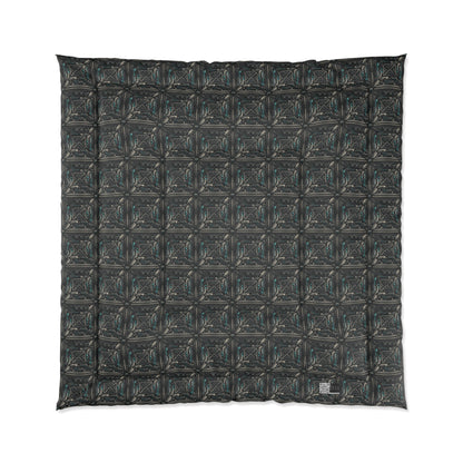 Tech Noir Futuristic Tech Aesthetic with a Dark Twist Comforter - 8404 Design-59