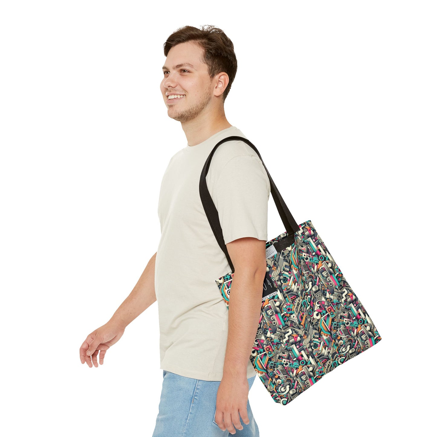 Digital Street Art Urban Street Style Tote Bag - 8404 Design-74