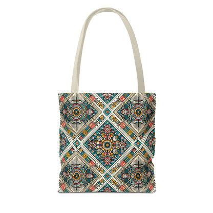 Cultural Fusion Tech Blend of Cultural Heritage With Tech-Inspired Elements Tote Bag - 8404 Design-64