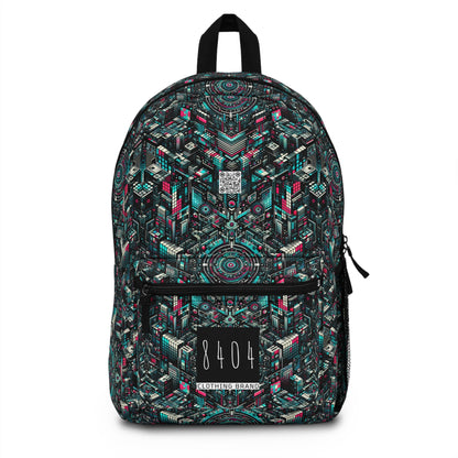 Digital Rebellion Tech-Inspired Streetwear Backpack - 8404 Design-54