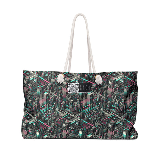 Digital Dreamland Tech-Inspired Streetwear Weekender Bag - 8404 Design-51