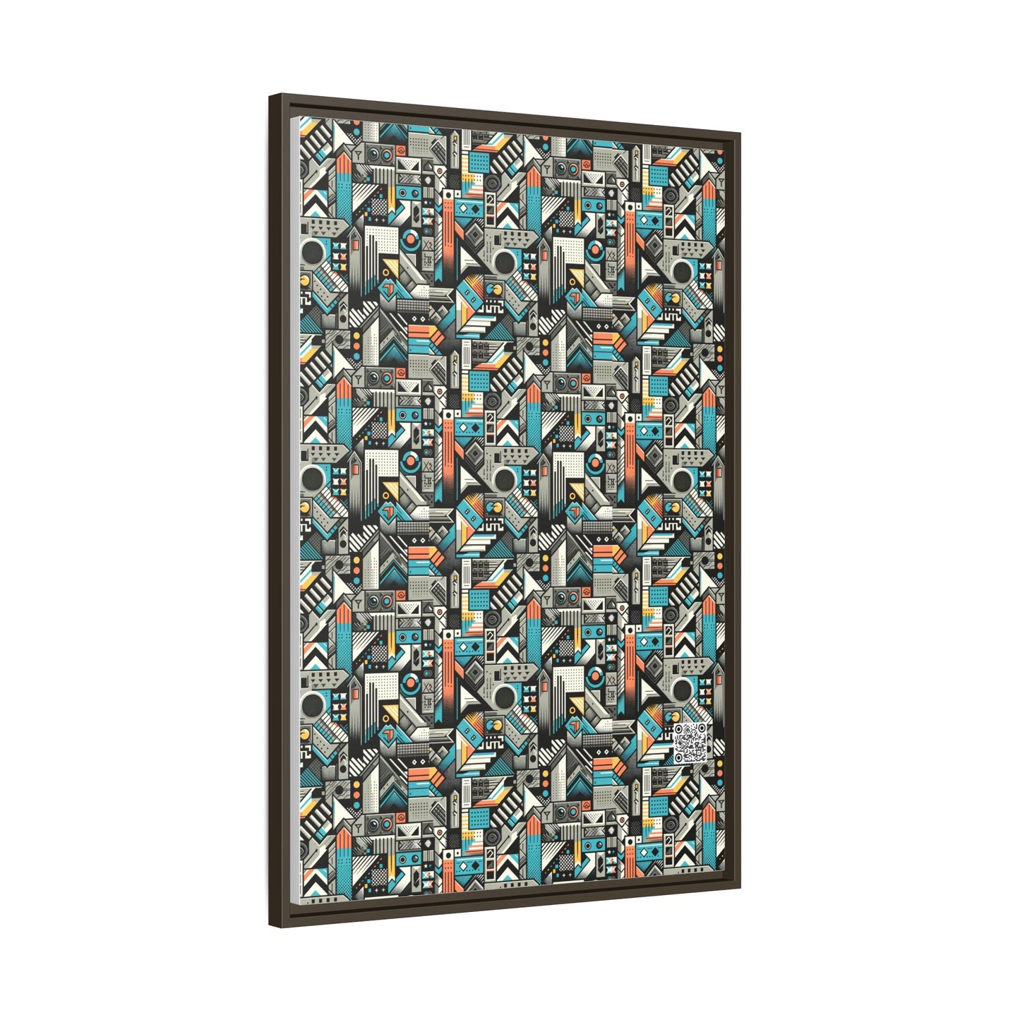 Digital Street Art Urban Street Style Matte Canvas, Framed (multi-color) - 8404 Design-81 A