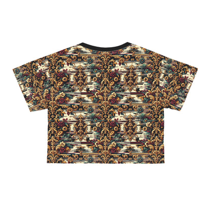 Digital Renaissance Modern Baroque Fusion Crop Tee - 8404 Design-63