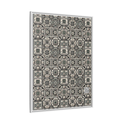Cyber Garden Party Tech Garden Extravaganza Matte Canvas, Framed (multi-Color) - 8404 Design-45 A