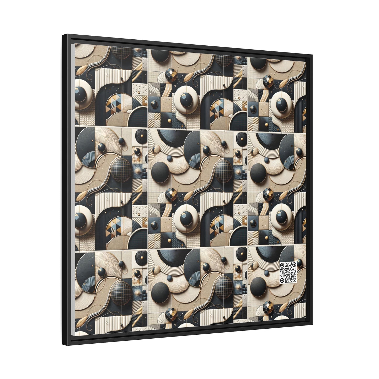 Tech-forward Luxe Streetwear Tech Luxe Fusion Matte Canvas, Framed (multi-color) - 8404 Design-71 A