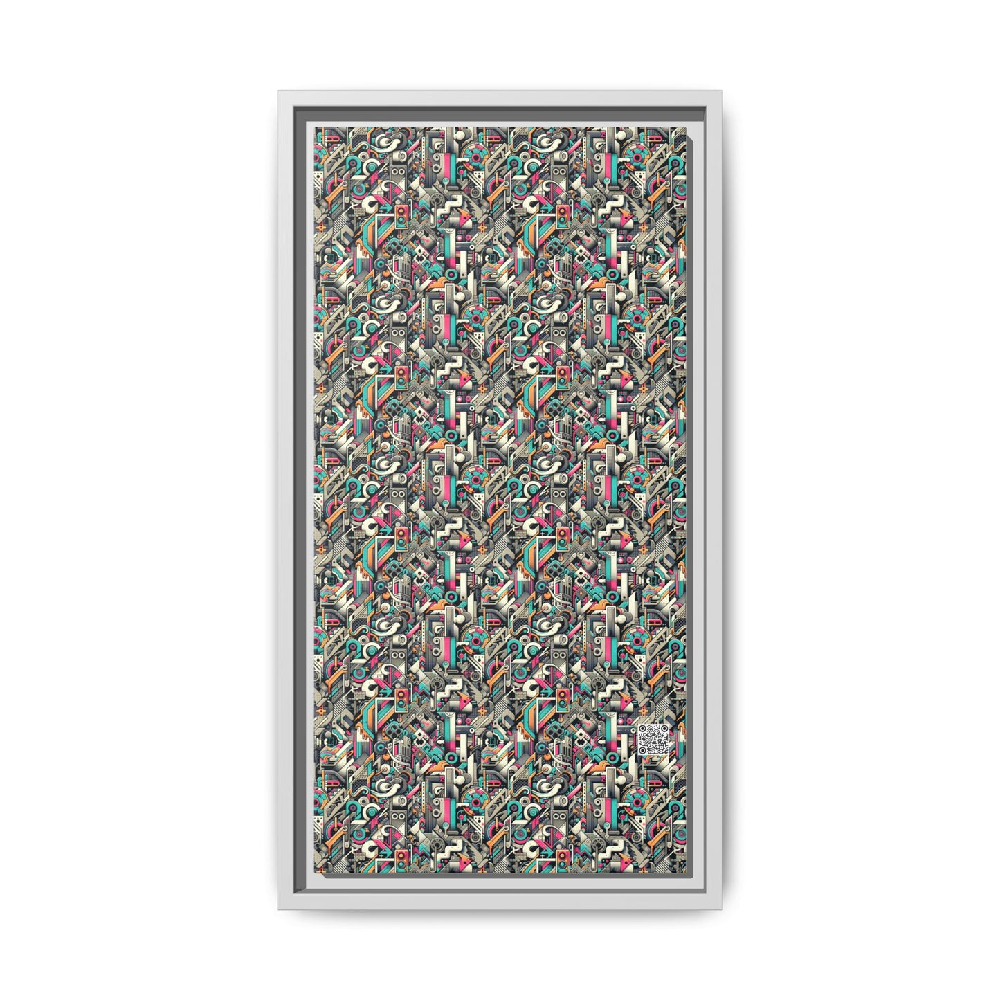 Digital Street Art Urban Street Style Matte Canvas, Framed (multi-color) - 8404 Design-74 B