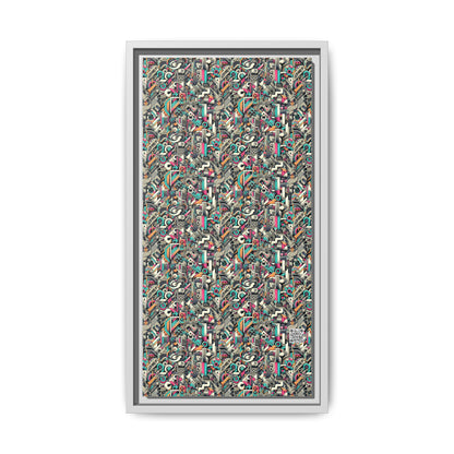 Digital Street Art Urban Street Style Matte Canvas, Framed (multi-color) - 8404 Design-74 B