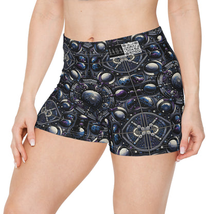 Tech Astronaut Tech-Forward Streetwear Meets Space Exploration Women's Shorts - 8404 Design-46