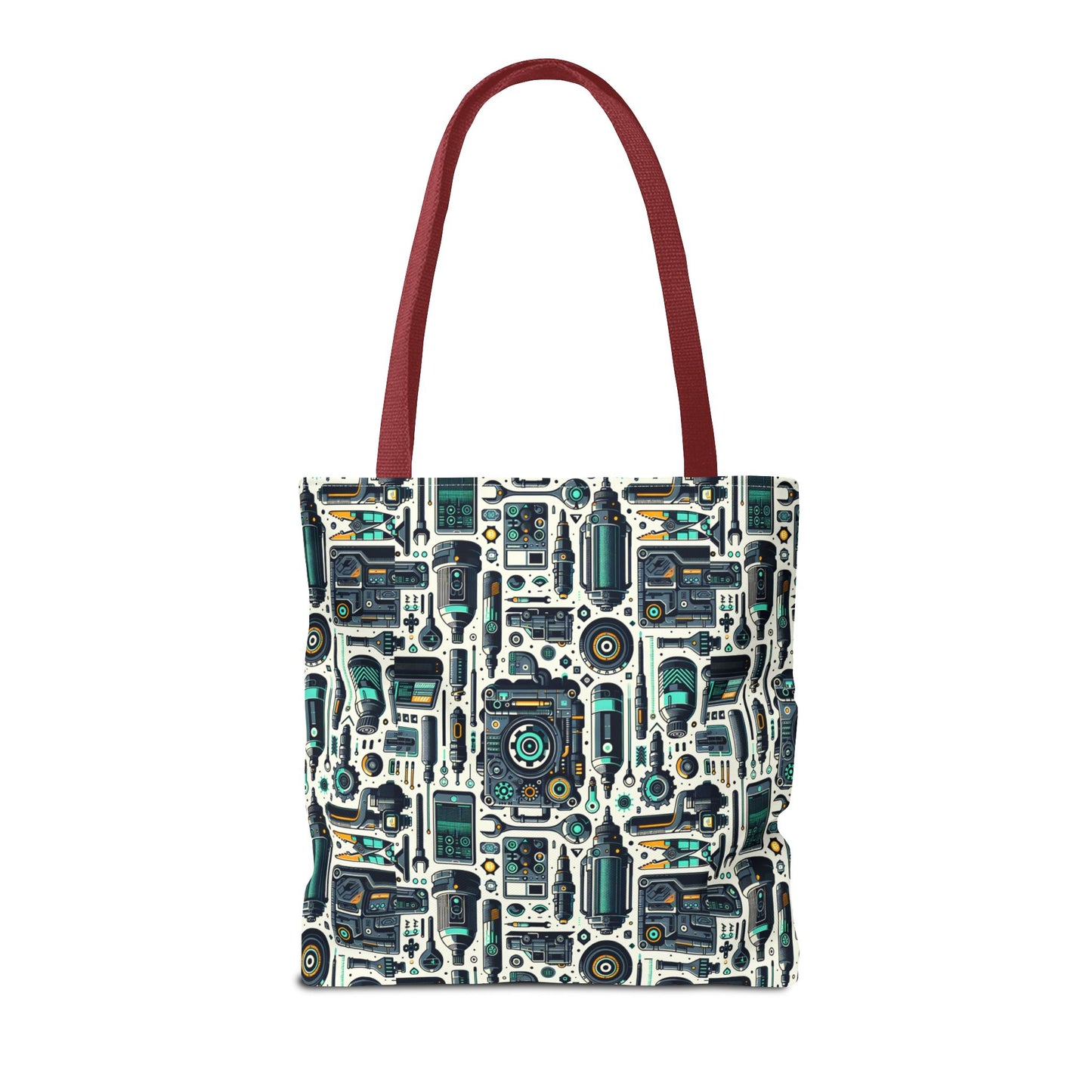 Tech Utility Fusion Modern Tech Streetwear Tote Bag - 8404 Design-53