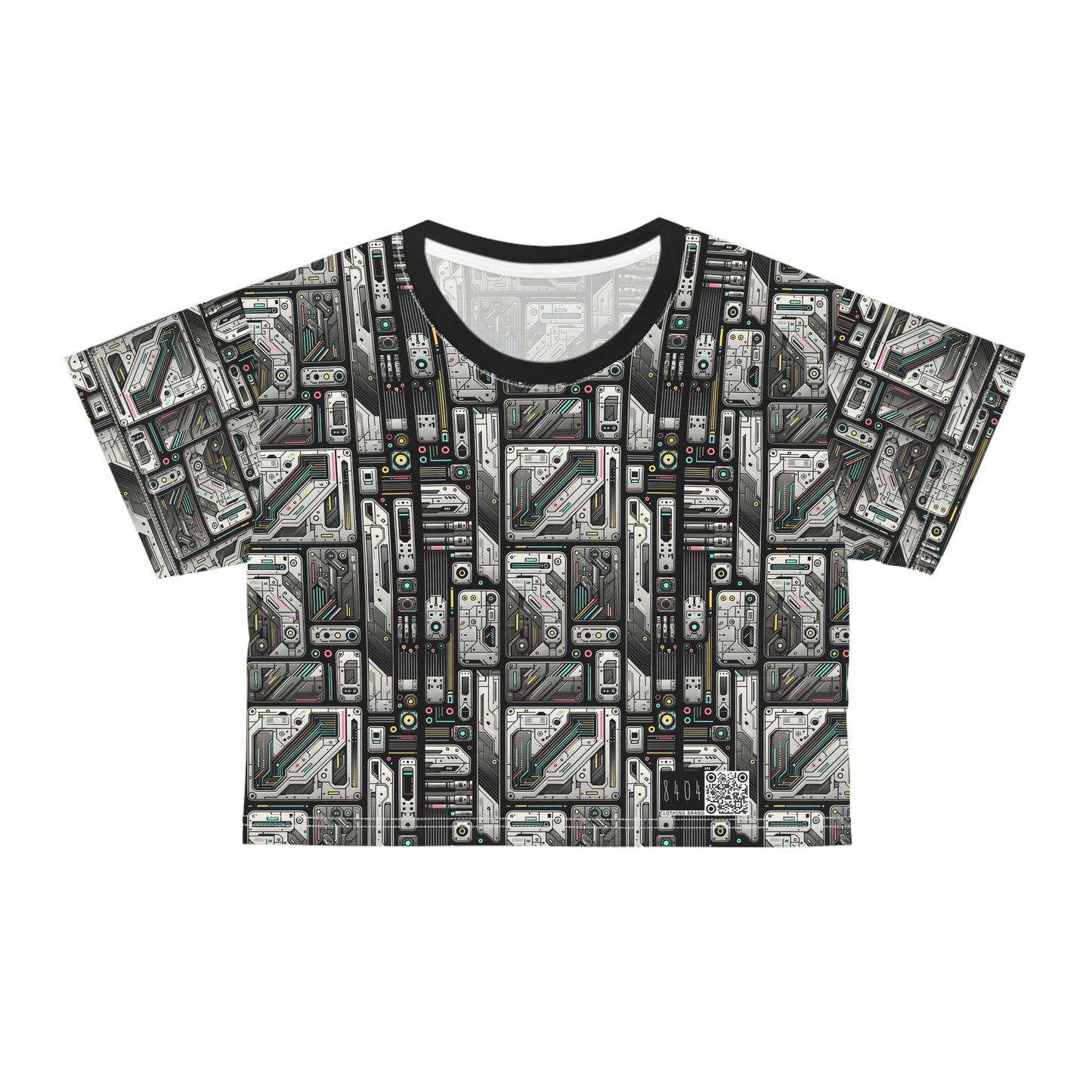 Tech Utility Gear Tech-Forward Minimalism Crop Tee - 8404 Design-45