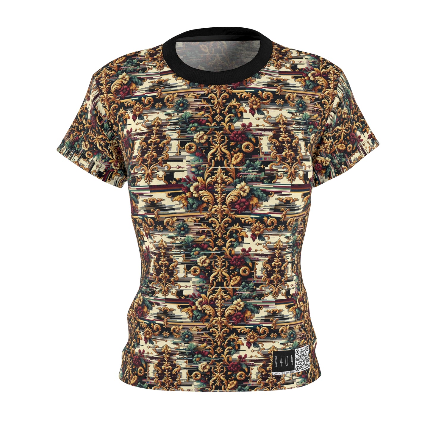 Digital Renaissance Modern Baroque Fusion Women's Cut & Sew Tee - 8404 Design-63
