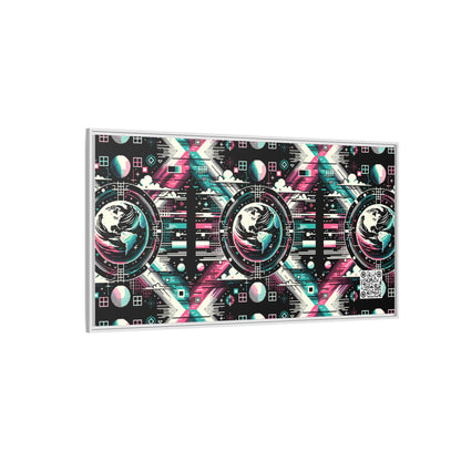 Digital Artistry Digital-native Streetwear Matte Canvas, Framed (multi-color) - 8404 Design-62 B