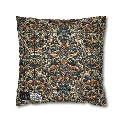 Urban Renaissance Historical Fusion With Street Edge Spun Polyester Square Pillowcase - 8404 Design-59