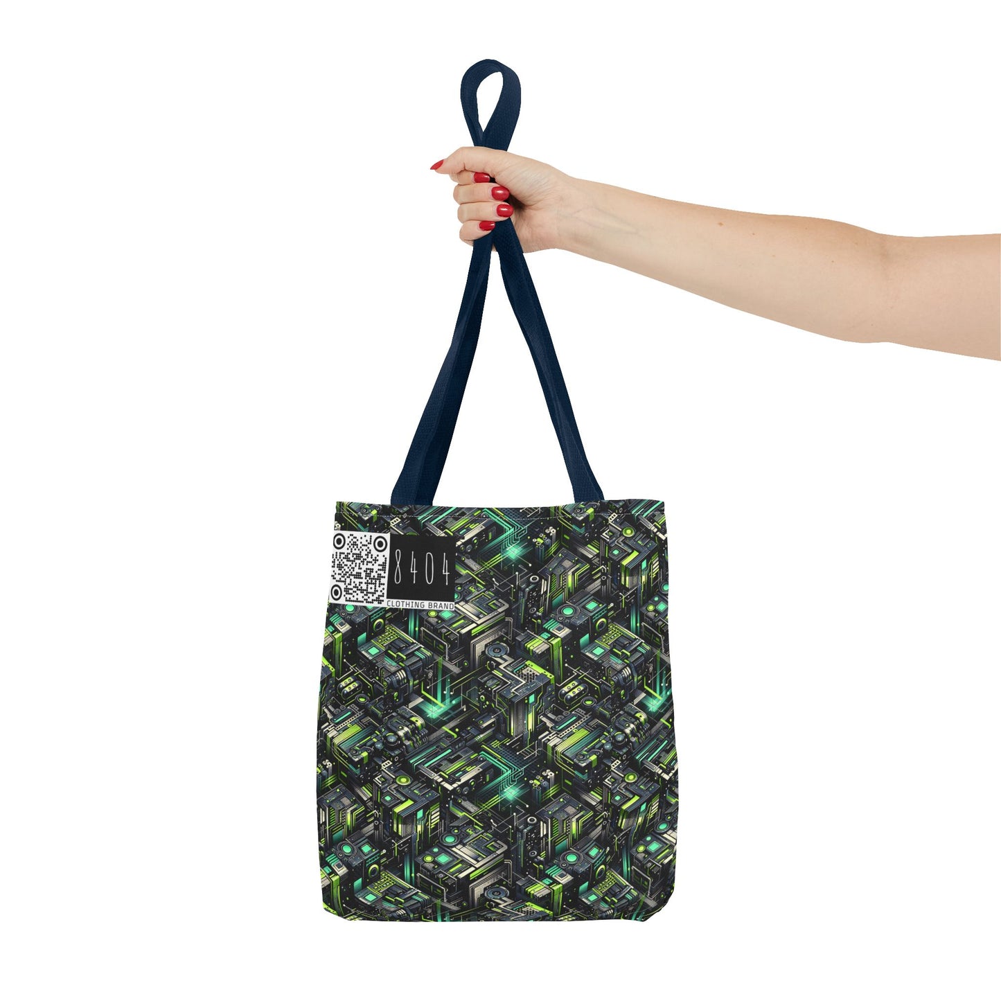 Tech-Infused Graphics Tech-Forward Streetwear Tote Bag - 8404 Design-47