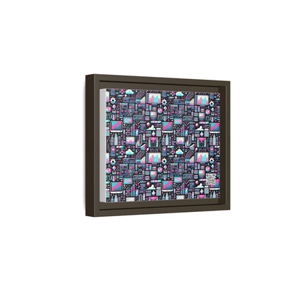 Digital Rebellion Youthful Streetwear with a Rebellious Digital Twist Matte Canvas, Framed (multi-color) - 8404 Design-71 B