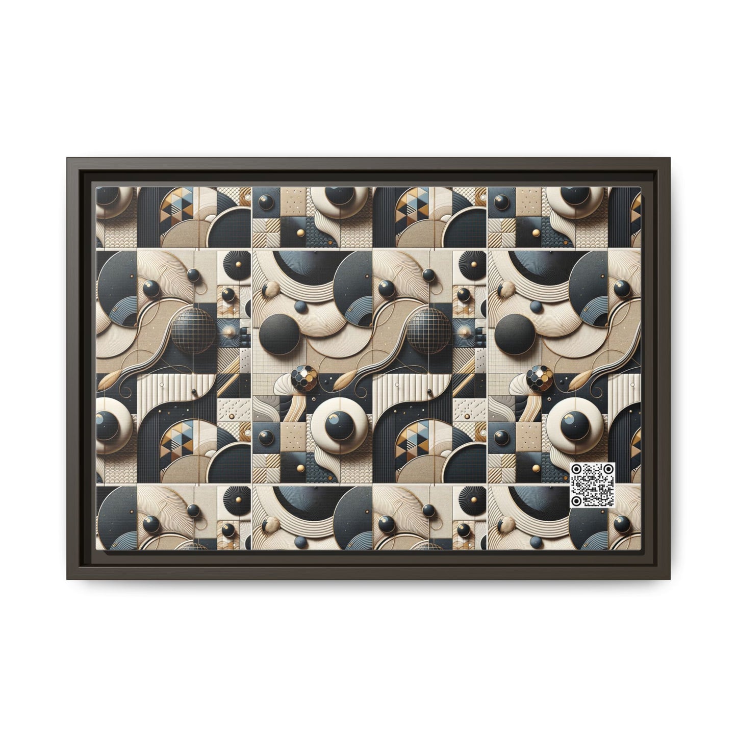 Tech-forward Luxe Streetwear Tech Luxe Fusion Matte Canvas, Framed (multi-color) - 8404 Design-71 B