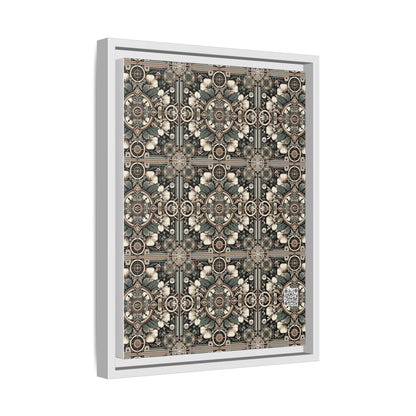 Cyber Garden Party Tech Garden Extravaganza Matte Canvas, Framed (multi-Color) - 8404 Design-66 A