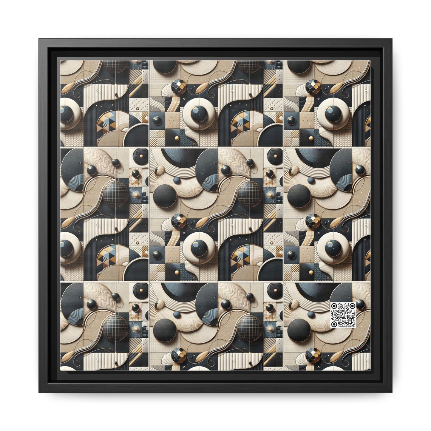 Tech-forward Luxe Streetwear Tech Luxe Fusion Matte Canvas, Framed (multi-color) - 8404 Design-71 A