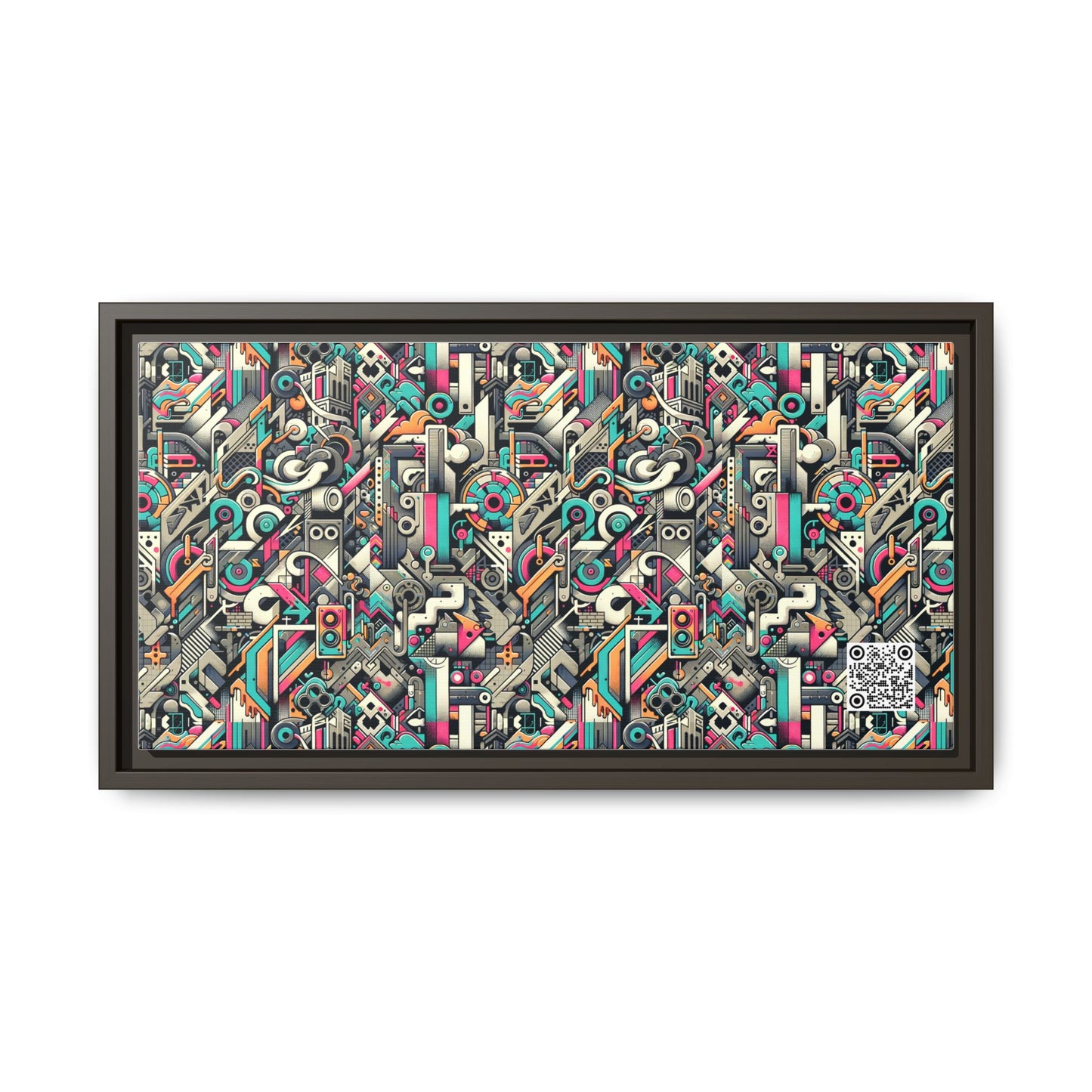 Digital Street Art Urban Street Style Matte Canvas, Framed (multi-color) - 8404 Design-74 B