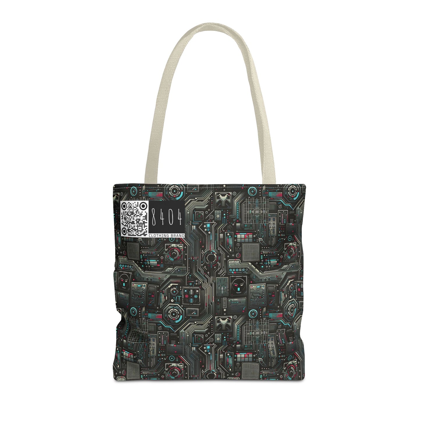 Tech Noir Aesthetics Sleek Tech Streetwear Tote Bag - 8404 Design-52
