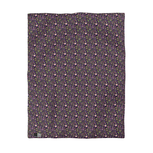 Digital Nostalgia Remix Modern Vintage Fusion Microfiber Duvet Cover - 8404 Design-67