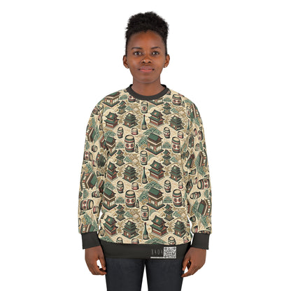 Cultural Artisanal Fusion Contemporary Cultural Elegance Sweatshirt - 8404 Design-68