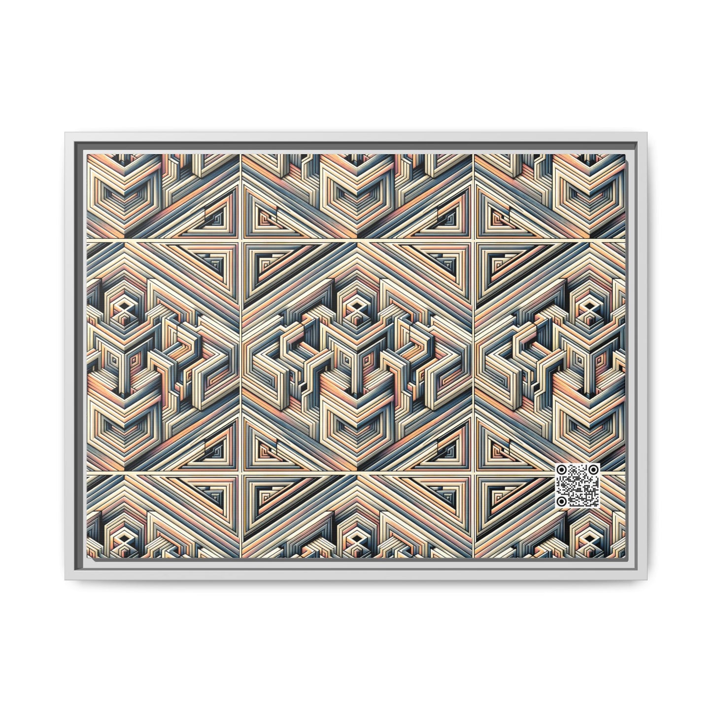 Tech Illusion Graphics Futuristic Artistry Matte Canvas, Framed (multi-color) - 8404 Design-52 A