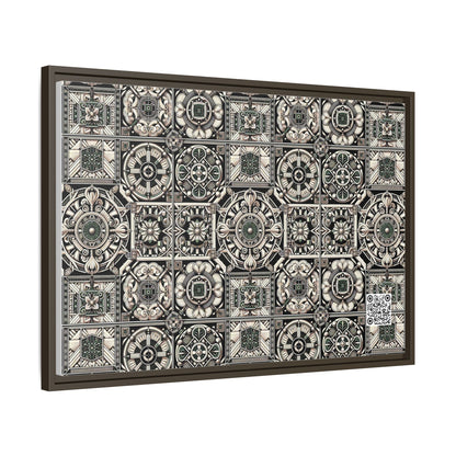Cyber Garden Party Tech Garden Extravaganza Matte Canvas, Framed (multi-Color) - 8404 Design-45 A