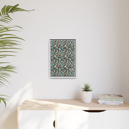 Digital Street Art Urban Street Style Matte Canvas, Framed (multi-color) - 8404 Design-81 B