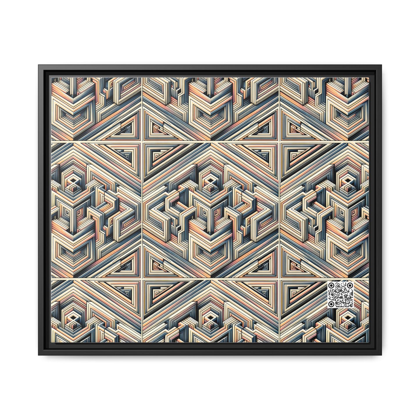 Tech Illusion Graphics Futuristic Artistry Matte Canvas, Framed (multi-color) - 8404 Design-52 B