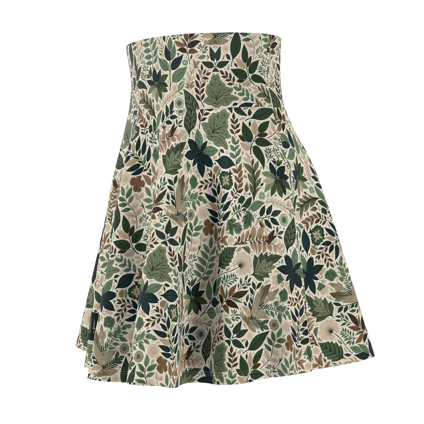 Streetwear Sustainability Environmentally Conscious Streetwear with a Natural Aesthetic Women's Skater Skirt - 8404 Design-57