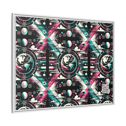 Digital Artistry Digital-native Streetwear Matte Canvas, Framed (multi-color) - 8404 Design-62 A
