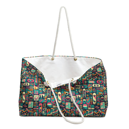 Skate Culture Revival Urban Retro Cool Weekender Bag - 8404 Design-61