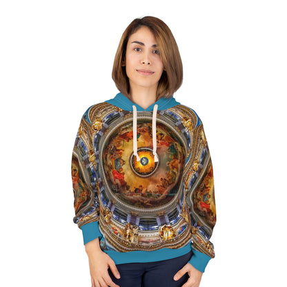8404 Unisex Adult's "divine in Blue" Fashion Pullover Hoodie