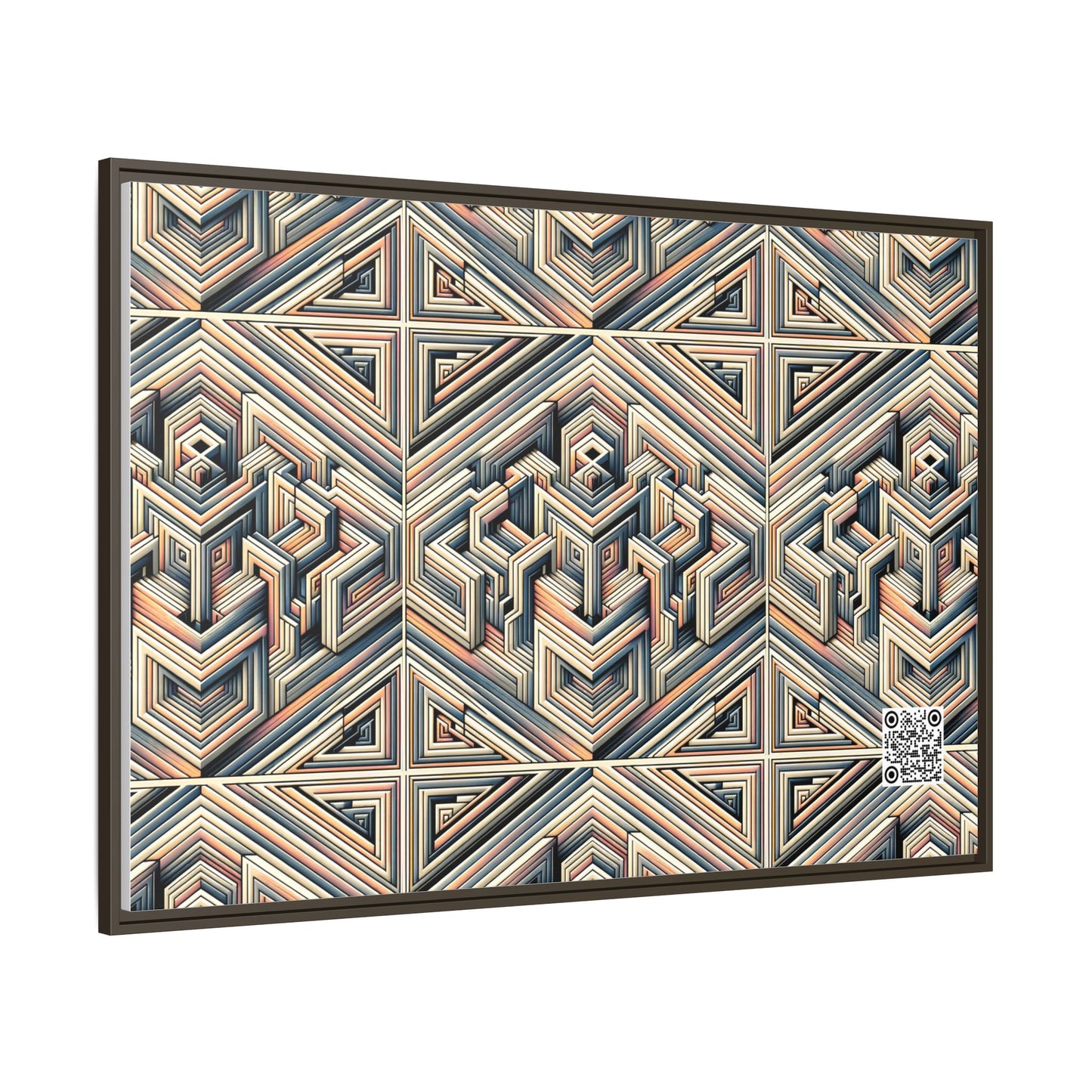 Tech Illusion Graphics Futuristic Artistry Matte Canvas, Framed (multi-color) - 8404 Design-52 A