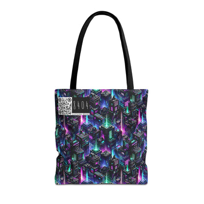 Tech Noir Graphics Futuristic Tech Aesthetics Tote Bag - 8404 Design-55