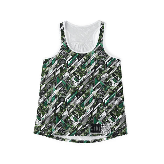 Tech Camo Fusion Tech-Forward Streetwear With a Futuristic Edge Women's Tank Top - 8404 Design-63