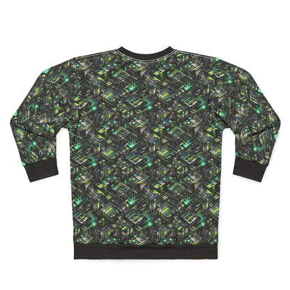 Tech-Infused Graphics Tech-Forward Streetwear Sweatshirt - 8404 Design-47