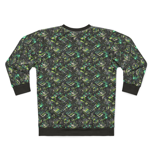 Tech-Infused Graphics Tech-Forward Streetwear Sweatshirt - 8404 Design-47