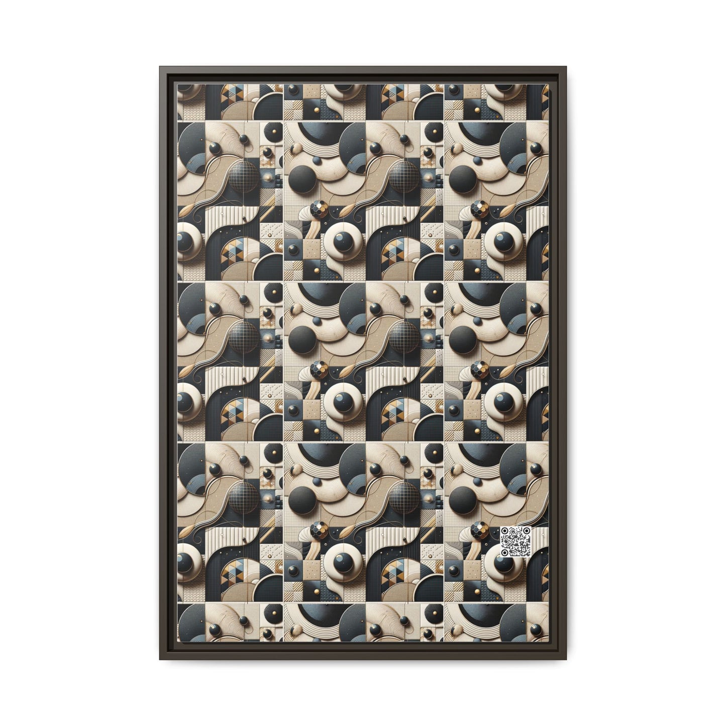 Tech-forward Luxe Streetwear Tech Luxe Fusion Matte Canvas, Framed (multi-color) - 8404 Design-71 A