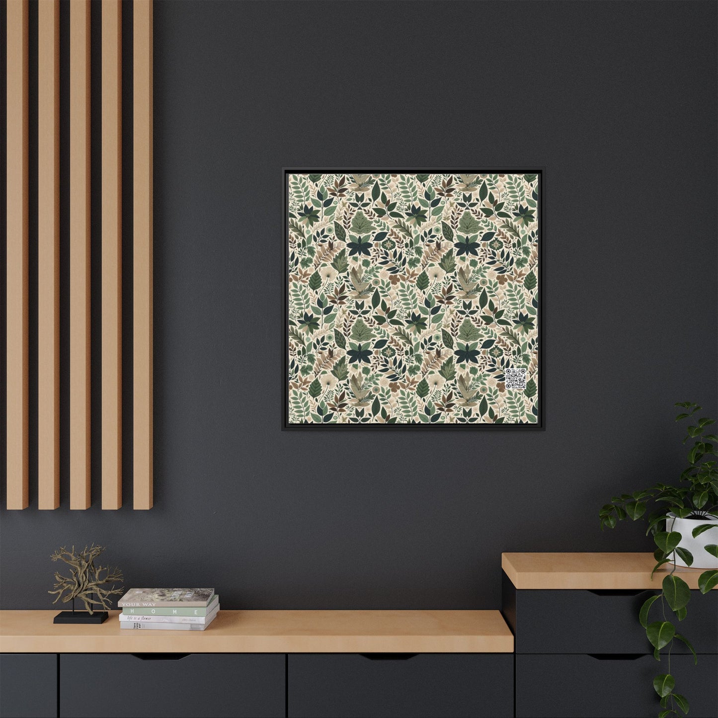 Streetwear Sustainability Environmentally Conscious Streetwear with a Natural Aesthetic Matte Canvas, Framed (multi-color) - 8404 Design-57 A