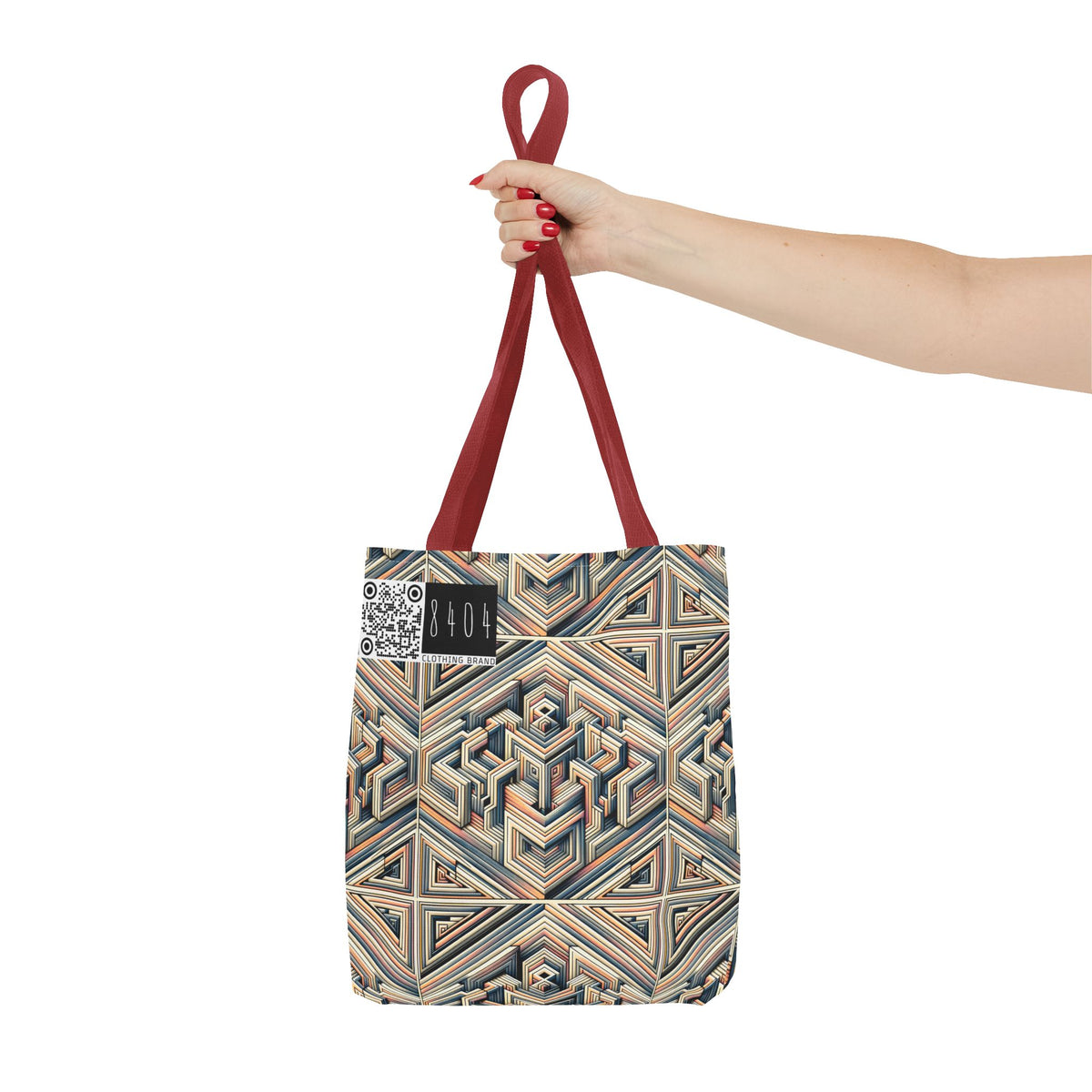 Tech Illusion Graphics Futuristic Artistry Tote Bag - 8404 Design-52