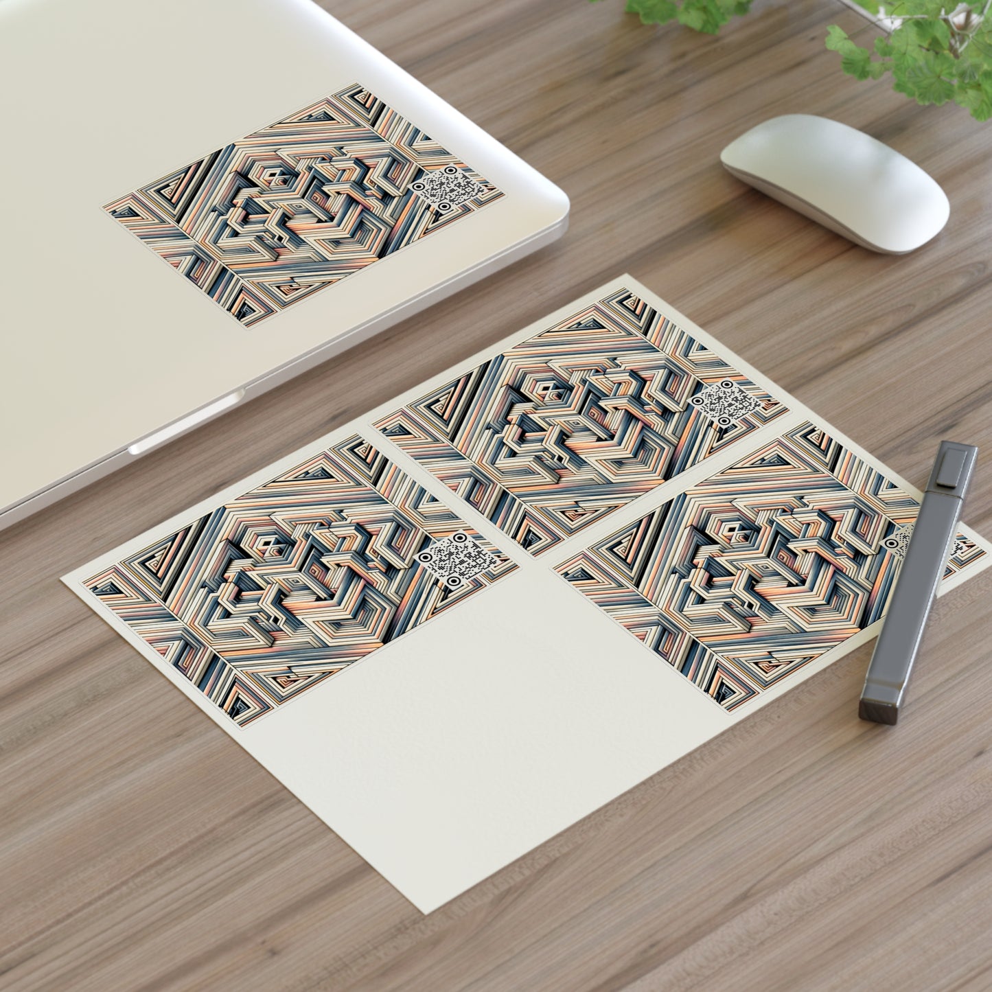 Tech Illusion Graphics Futuristic Artistry Sticker Sheet - 8404 Design-52