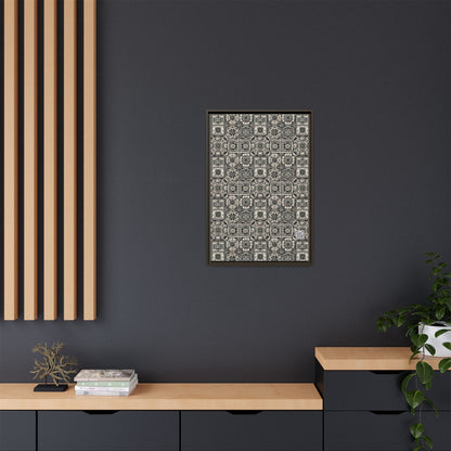 Cyber Garden Party Tech Garden Extravaganza Matte Canvas, Framed (multi-Color) - 8404 Design-45 A