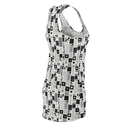 Digital Minimalism Minimalist Tech Women's Cut & Sew Racerback Dress - 8404 Design-54