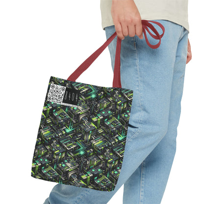 Tech-Infused Graphics Tech-Forward Streetwear Tote Bag - 8404 Design-47